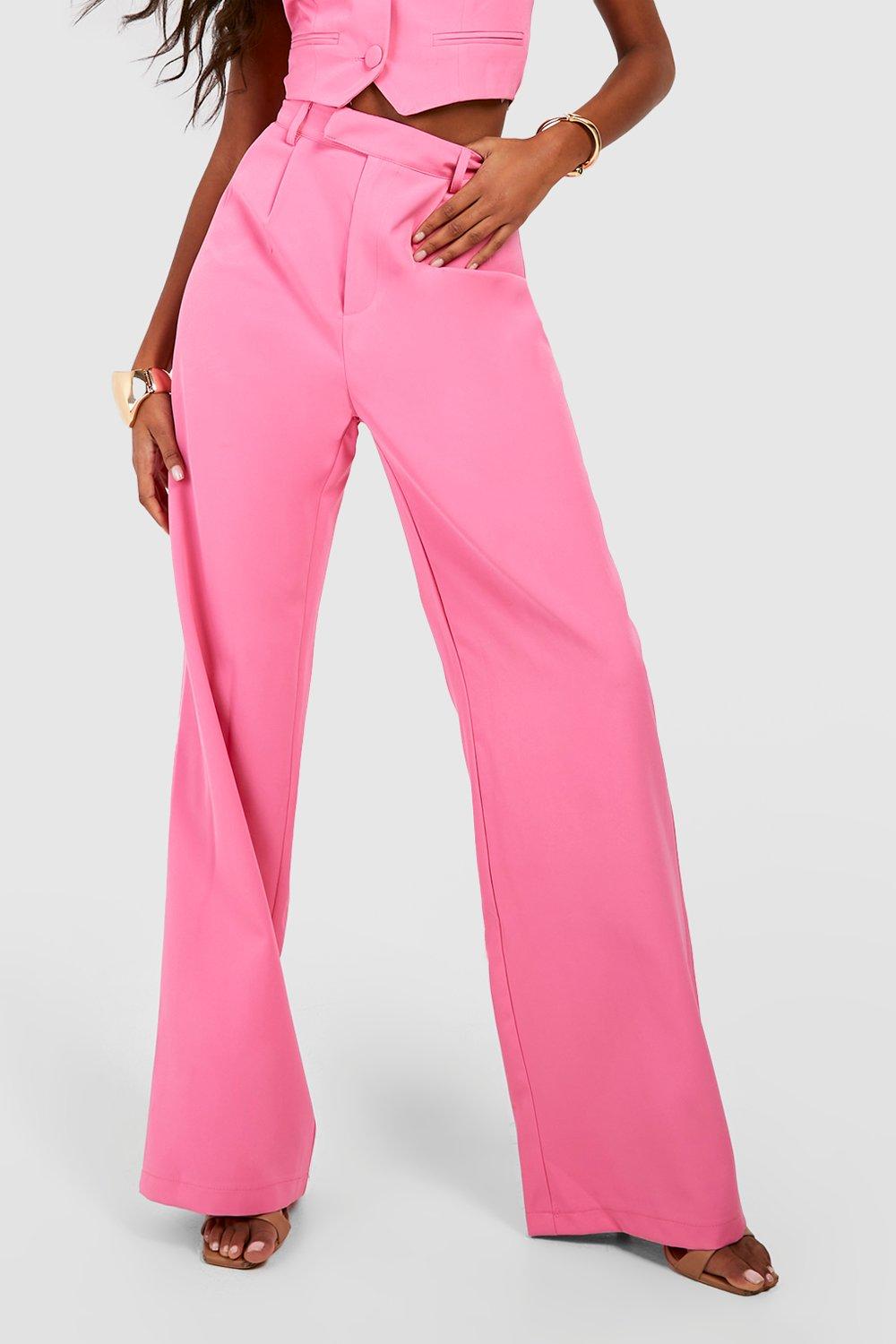 Women's Relaxed Fit Slouchy Wide Leg Trousers | Boohoo UK